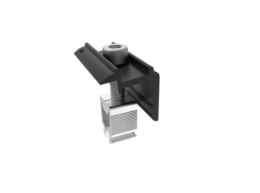 [H-PC-NEC40-NS6-BLK] [NOVA Series] End Clamp 30-40mm BLACK (Corrugated/Tile Roof System)