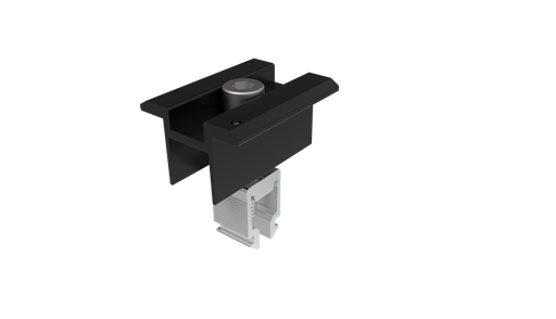 [H-PC-NIC35-NS6-BLK] [NOVA Series] Mid Clamp 30-40mm BLACK (Tin/Tile Roof System)